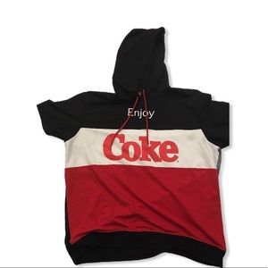 Enjoy coke sleeveless hoodie